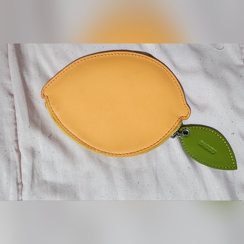 EUC Baggu fruit leather pouch